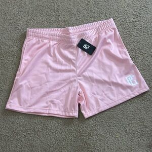 Perfect Game Apparel Mens Pink Athletic Training Shorts PG Logo Size XL NWT